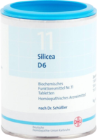 BIOCHEMIE DHU 11 Silicea D 6 Tabletten