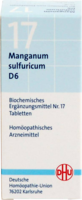 BIOCHEMIE DHU 17 Manganum sulfuricum D 6 Tabletten