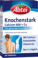 ABTEI Knochenstark Calcium 600+D3 Tabletten