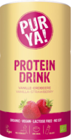 PURYA Protein Drink Bio Vanille-Erdbeere Pulver