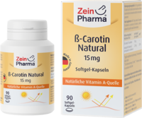 BETA CAROTIN NATURAL 15 mg ZeinPharma Weichkapseln
