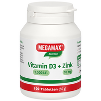 VITAMIN D3 1.000 I.E.+Zink 10 mg Tabletten