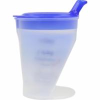 TRINKBECHER ERGO m.Deckel u.Graduier.blau 250 ml