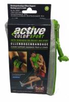 BORT ActiveColor Sport Ellenbogenbandage M schwarz/grün