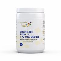 VITAMIN D3+K2 2.000 I.E./200 µg Tabletten
