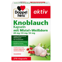 DOPPELHERZ Knoblauch Kapseln mit Mistel+Weißdorn 60/24/54 mg