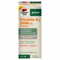 DOPPELHERZ Vitamin D3 2000 I.E. pure Tropfen