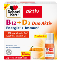 DOPPELHERZ B12+D3 Duo Aktiv Trinkampullen